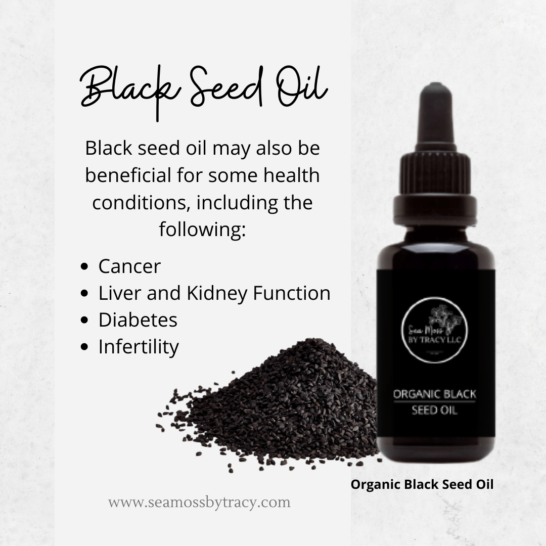 Black Seed Oil By Sea Moss By Tracy